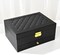 Jewelry Box for Women, Girls, and Wives – Large PU Leather Jewelry Organizer with Two Layers, Storage Case for Earrings, Bracelets, Rings, and Watches (Black)